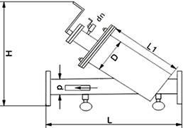 手搖刷式Y(jié)型過濾器結(jié)構(gòu)圖